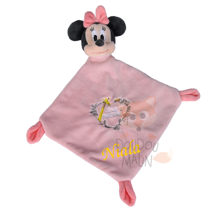  minnie souris plat rose love nature 25 cm 